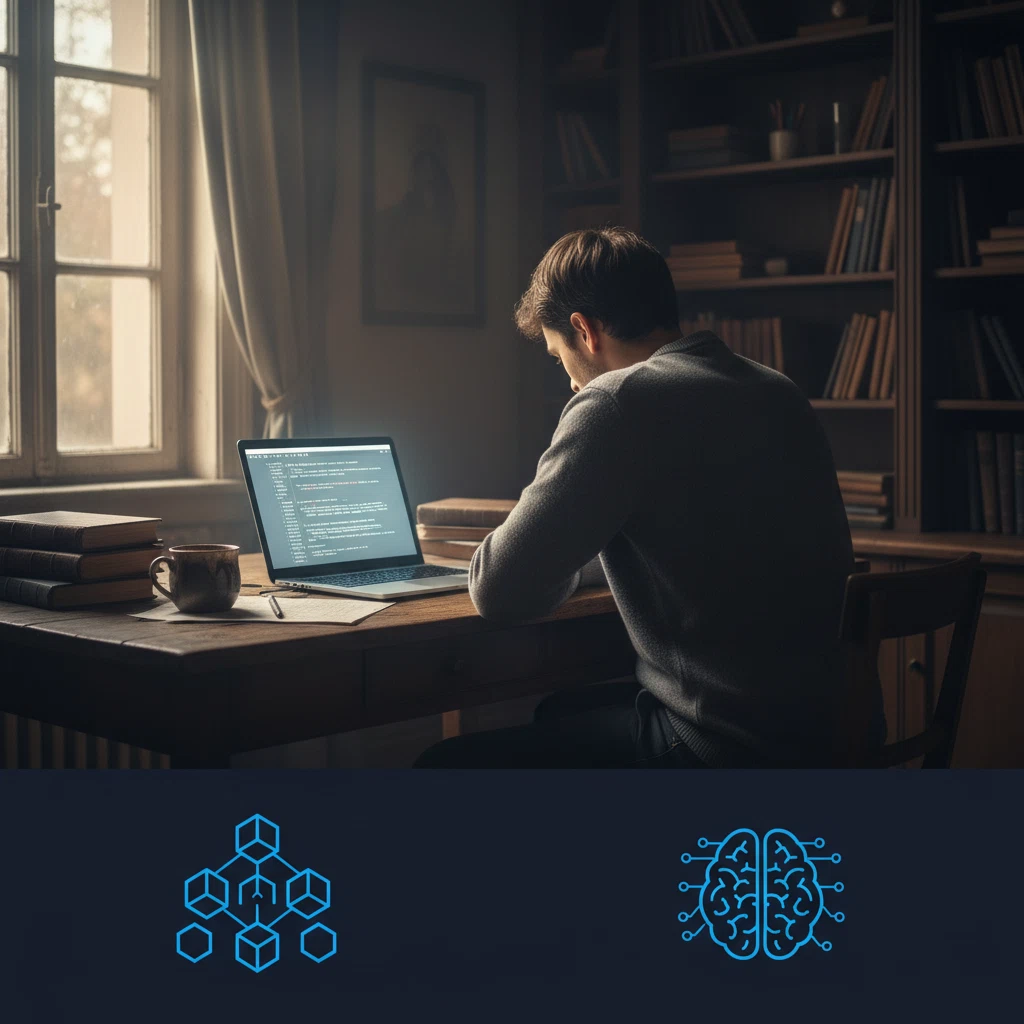 Aluno estudando conteúdo educativo sobre proteção financeira digital